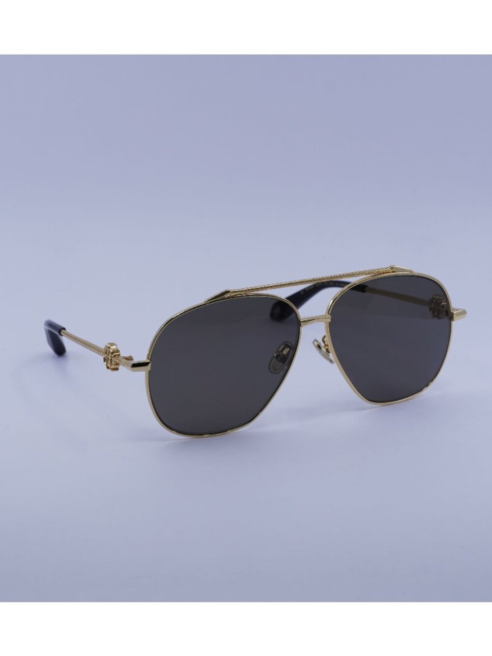 Roberto Cavalli SRC008V 400P Sunglasses Gold Aviator Frame, Polarized Lenses